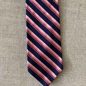Brooks Brothers Makers Silk & Linen stripe Necktie